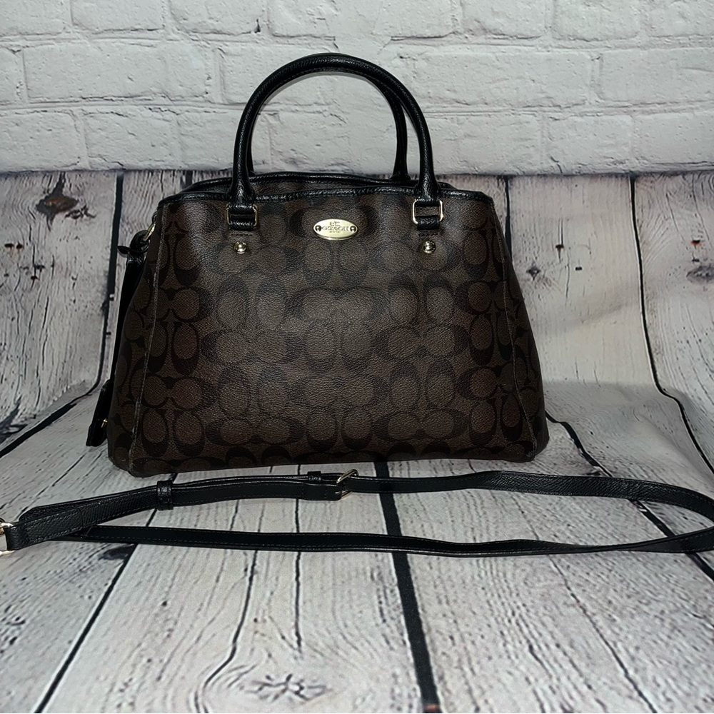 Vintage Y2K Coach Margot Signature Carryall Satchel Crossbody Handbag - Picture 17 of 17